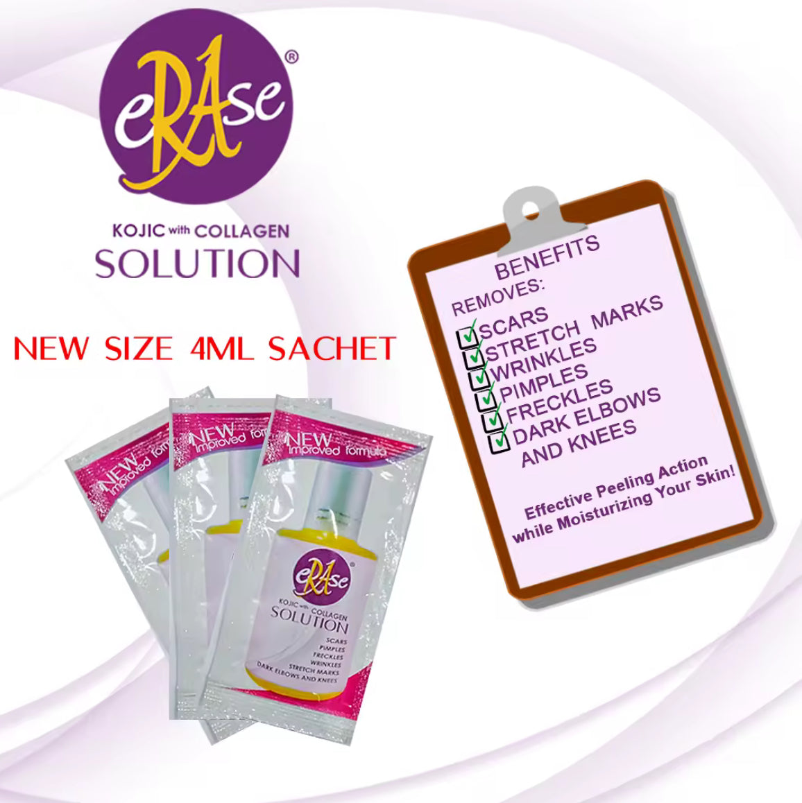 Erase Beauty Care Solution Serum in sachet 4ml 2s