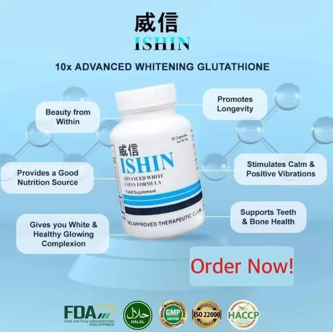 ISHIN GLUTATHIONE 10X ADVANCE WHITENING